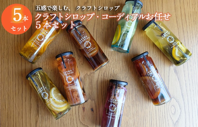 010B1743 【圧倒的企業努力】クラフト飲料シロップ5本セット おまかせ いずみピクルス NSW ＜スピード発送＞
