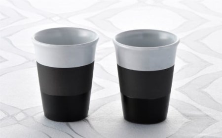 【波佐見焼】KAKE・WAKE ペア カップ 湯飲み 陶器 食器 皿 【利左エ門窯】 [QB37] 