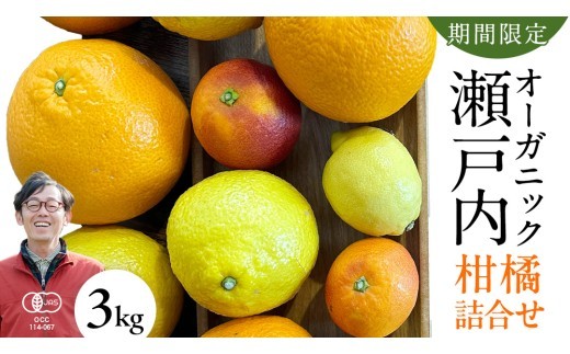 
                  国産 オーガニック フルーツ 詰め合わせ 3kg 【 先行予約 3月 発送予定】 レモン ブラッドオレンジ はるか 不知火 紅八朔 有機JAS認証 瀬戸内 広島 大崎上島 離島 有機栽培 柑橘 濃厚 果物 ギフト 産地直送 中原観光農園
                