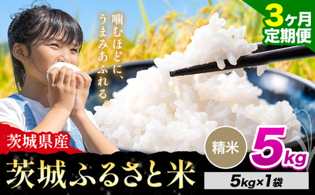 【3か月定期便】米 茨城 ふるさと米 精米 5kg《申込月の翌月より出荷開始》 米  お米 白米