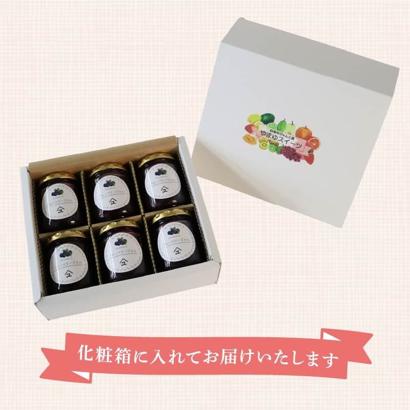 ブルーベリー ジャム 6本 詰め合わせ 無添加 英国 マーマレード アワード 受賞 工房 国産 フルーツ ブルーベリージャム やまゆ スイーツ ギフト 贈り物 季節 静岡県 藤枝市 トースト パン 朝