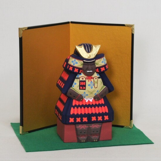 
                  奈良一刀彫　具足人形（5寸） 伝統工芸品 大林杜壽園 奈良県 奈良市 なら 
                
