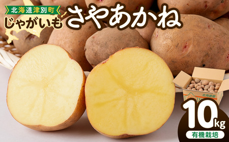 【数量限定】R8年産先行受付 じゃがいも（さやあかね） 有機栽培  10kg | ジャガイモ 芋 さやあかね 馬鈴薯 大容量 新鮮 野菜 煮物 コロッケ ポテトサラダ ポテト 保存 特産 産地直送 北海道 津別町 送料無料