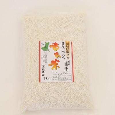 ふるさと納税 城里町 令和7年　城里町産マンゲツモチ(精米)　2kg×1袋「関東地方配送限定」