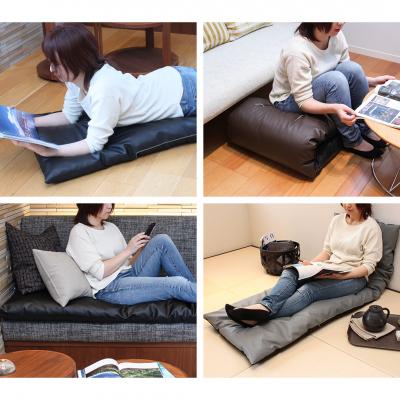 ふるさと納税 三条市 ごろ寝長座布団 直入 レザー GG(グレージュ)60×180cm [MKトレンド]【014S139】 |  | 02