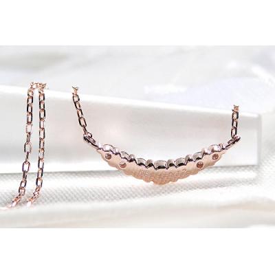 ふるさと納税 昭和町 【0.12ct】K18PGグラデーション ダイヤモンド ネックレス |  | 02