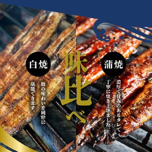 うなぎの白焼・蒲焼セット（特大サイズ 一尾 170g～200g）_国産 うなぎ 白焼 蒲焼 セット 特大 一尾 170g～200gずつ 食べ比べ 濃厚 甘み タレ グルメ 食品 加工品 魚 魚介類 お