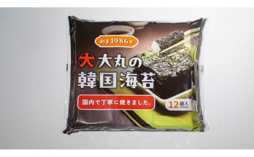 大丸の韓国海苔　12パック×６個 | 韓国海苔 海苔 味付け海苔 おつまみ ご飯のお供 お弁当 国産 加工食品 お取り寄せ 人気 | 大丸の韓国海苔　12パック×６個