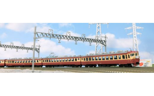 K023-26 鉄道模型【Nゲージ】475系 急行「立山・ゆのくに」+鉄橋セット