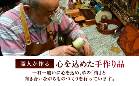 職人手作り 本革 ペン＆メガネケース 6色 【キャメル】 / 本革 ペンケース メガネケース 牛ヌメ革 小浜市 / フウネレザーファクトリー[BFAJ189]