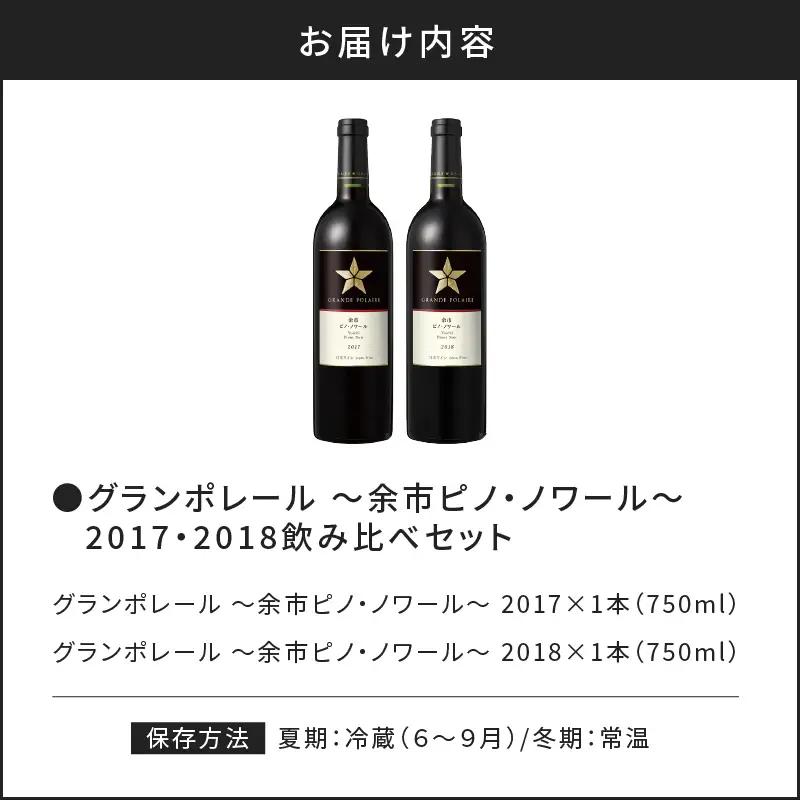 グランポレール ～余市ピノ・ノワール～ 2017・2018飲み比べセット_Y020-0735