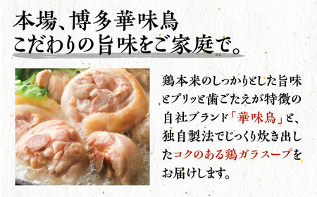 【全6回定期便】博多華味鳥 水炊き セット 6~8人前 《豊前市》【トリゼンフーズ】博多 福岡 鍋 鶏 水たき みずたき [VAC007]
