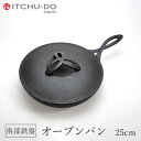 【ふるさと納税】南部鉄器 オーブンパン 25cm 直火対応 IH200V対応 壱鋳堂 鉄分補給に最適 鉄 フライパン 鉄フライパン グリルパン 蓋付き 日本製 ih IH ガス 直火 対応 南部 鉄器 南部鉄 鉄分 工芸品 キッチン 調理器具 キャンプ 岩手 盛岡 有限会社トゥレイス