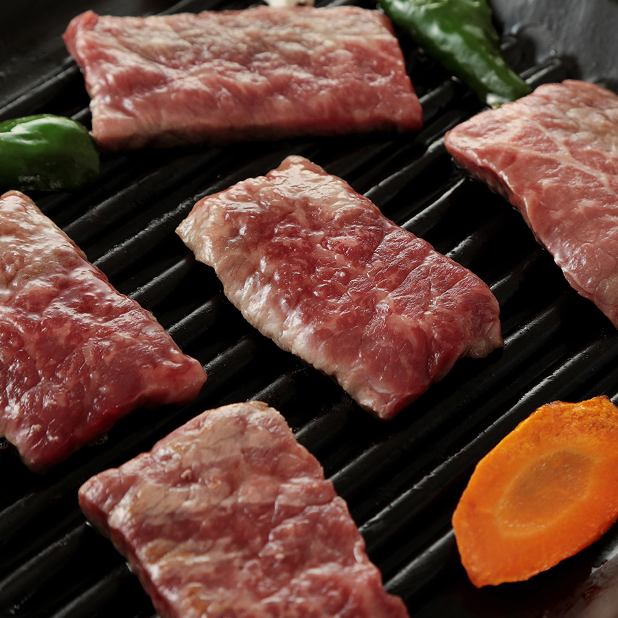 ＜小川ミート＞Ａ5等級「飛騨牛」【雌牛】赤身肉焼き肉用（モモ）500ｇ