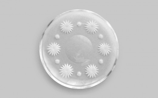 浅草切子 KANA KURITA「KOHANA 小皿」 | 切子 花切子 切子ガラス ガラス工芸 硝子 器 平皿 小皿 手作り ハンドメイド 手作り ギフト 贈答 プレゼント