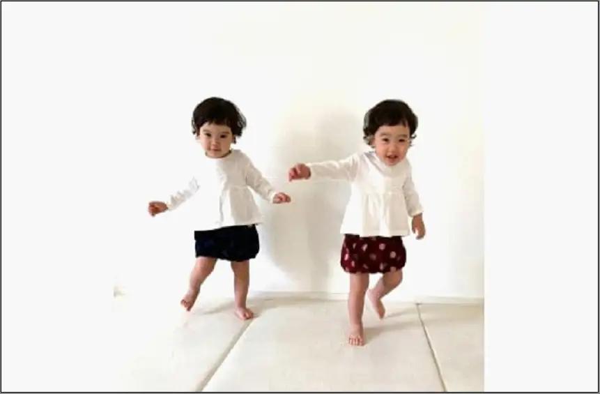 伝統工芸品“絣”を使った【ちょうちんブルマ】 《福岡市製造　by　TAKUMI Collection》 タクミコレクション 匠コレクション TAKUMI Collection 大玉ブルー