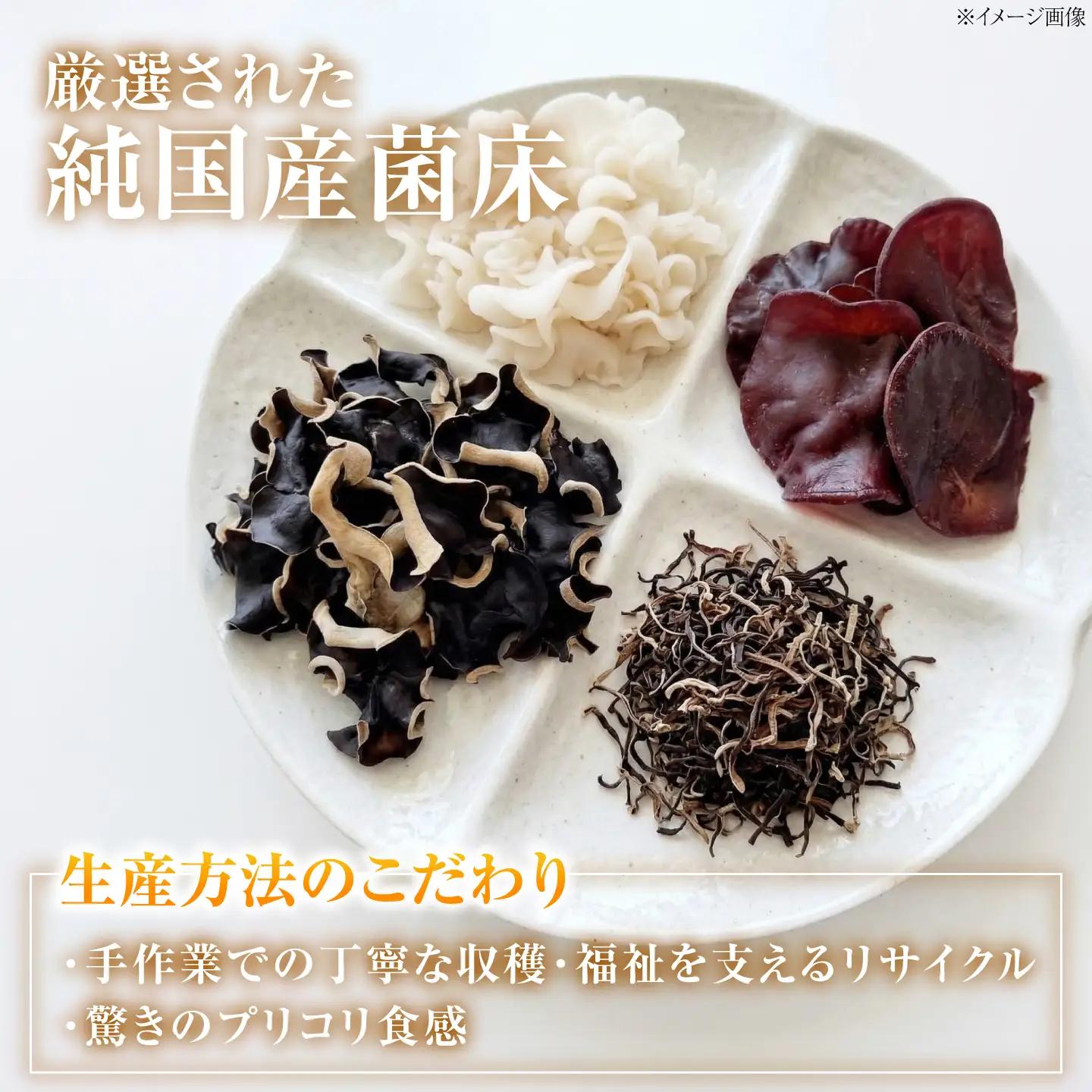 【定期便2ヶ月】【希少な白きくらげの旨みを手軽に】白い乾燥きくらげ（パウダー）(40g×3袋） 1セット 白きくらげ 粉末 乾燥きくらげ パウダー スライス ホール 国産 詰め合わせ 食物繊維豊富 料