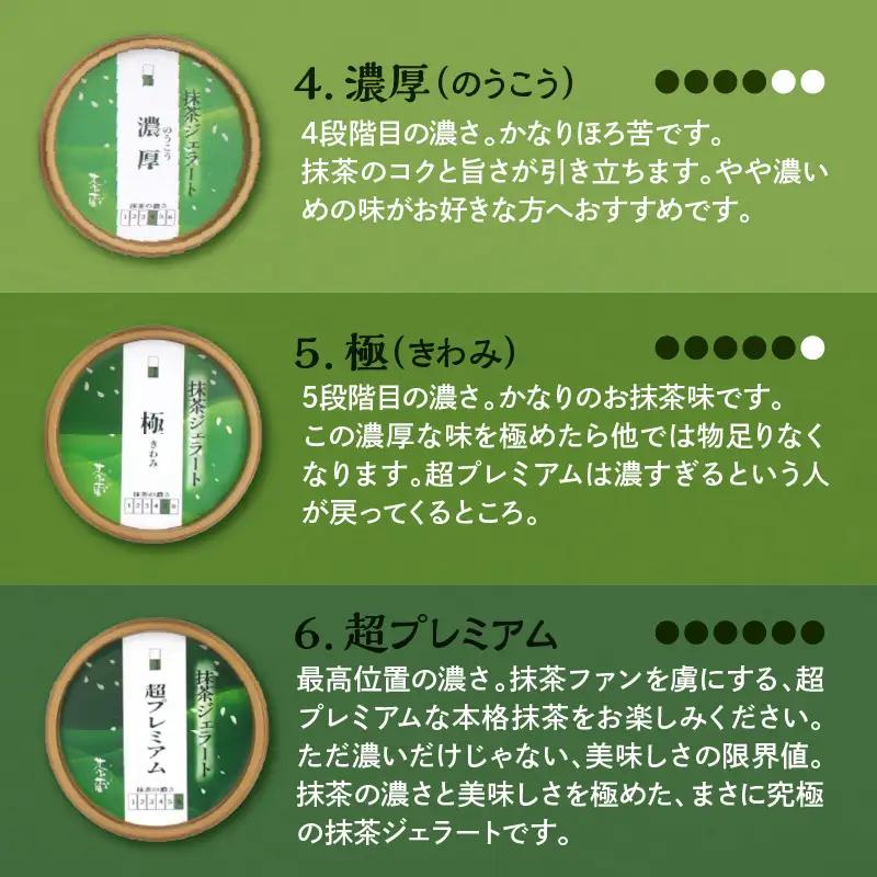 お茶屋のプレミアム 抹茶 ジェラート 6個 詰合せ 抹茶 ジェラート