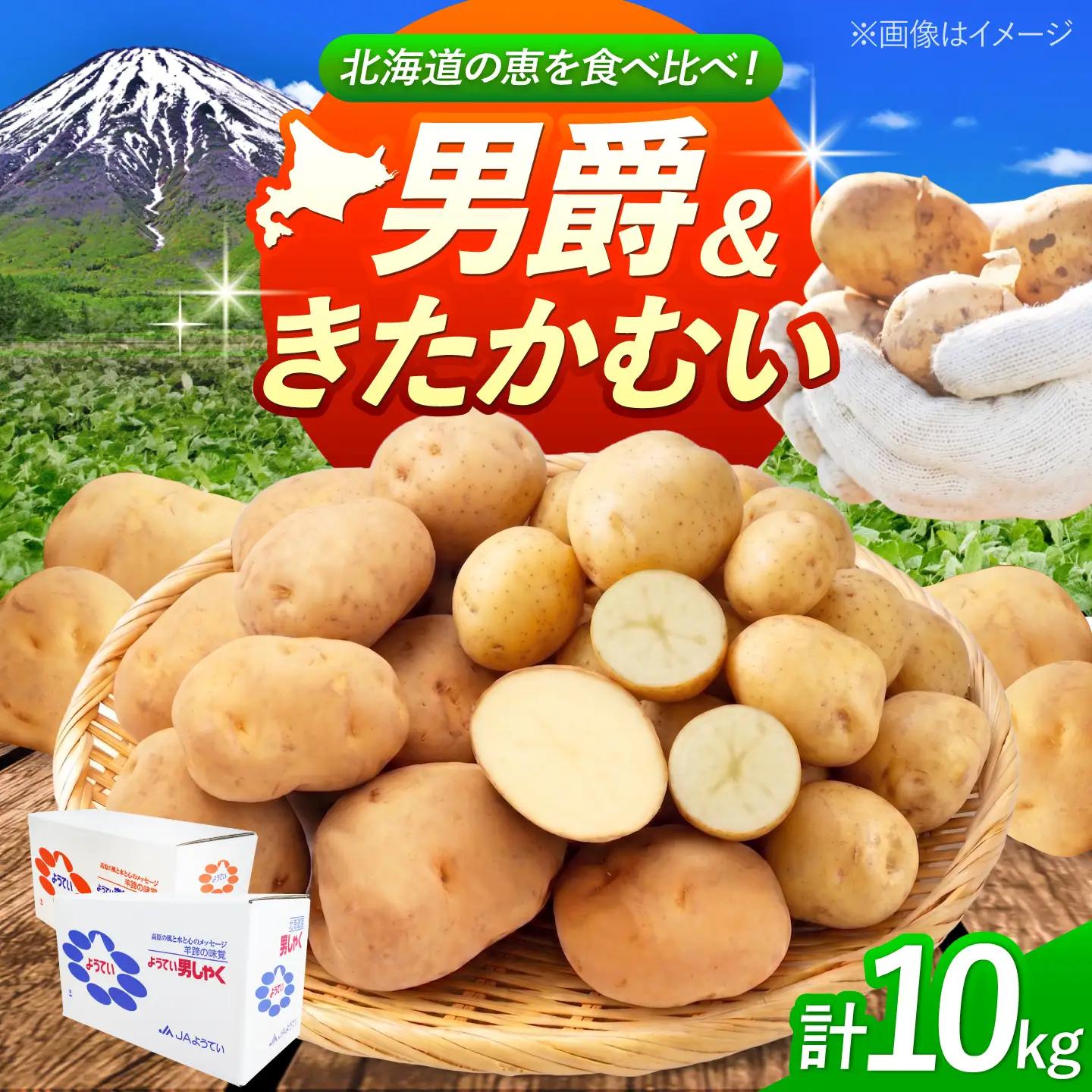 【先行予約】 じゃがいも 食べ比べセット（男爵・きたかむい）計10kg BPAT012 じゃがいも 食べ比べ