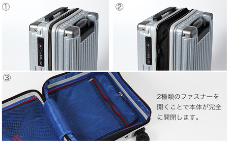[PROEVO] スーツケース 100席未満 機内持ち込み対応 ストッパー付き 拡張機能 8輪 コインロッカー対応 SS (SP-ローズゴールド) [10011]　AY235