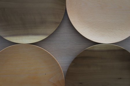 朝食プレート 1枚 飛騨の木から生まれた森を守るお皿（プレーン） ウッドプレート 皿 木製 手作り プレゼント 雑貨 kinoworkshop ハンドメイド 木工作家[Q1077]