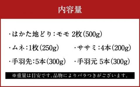 福岡県産 はかた地どり 産地パック チルドセット