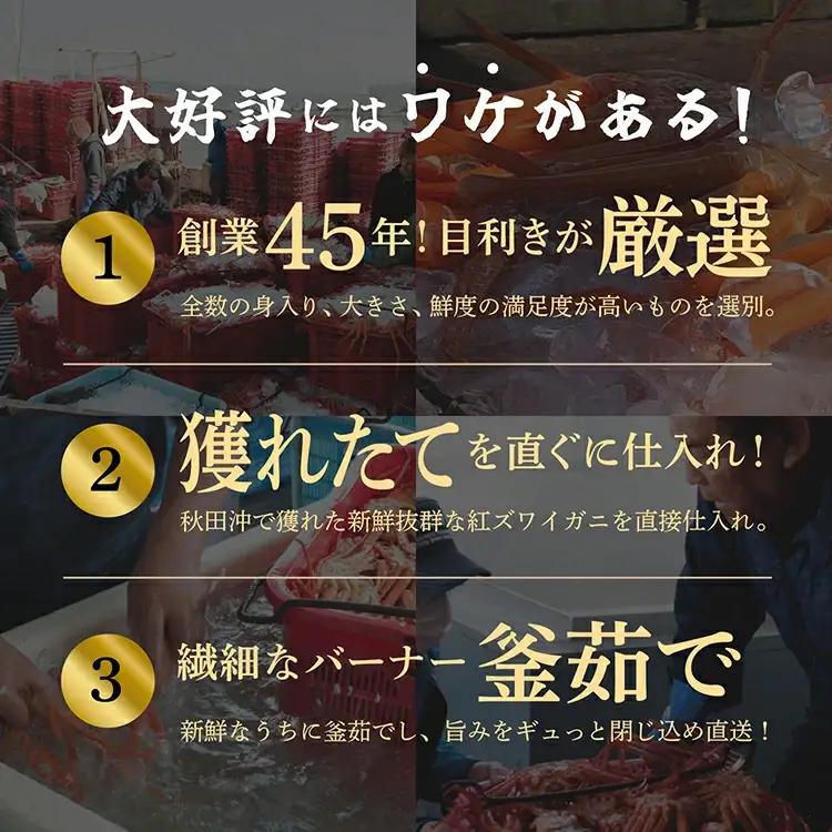 紅ズワイガニ 冷凍 2匹 1.4kg【安田水産】