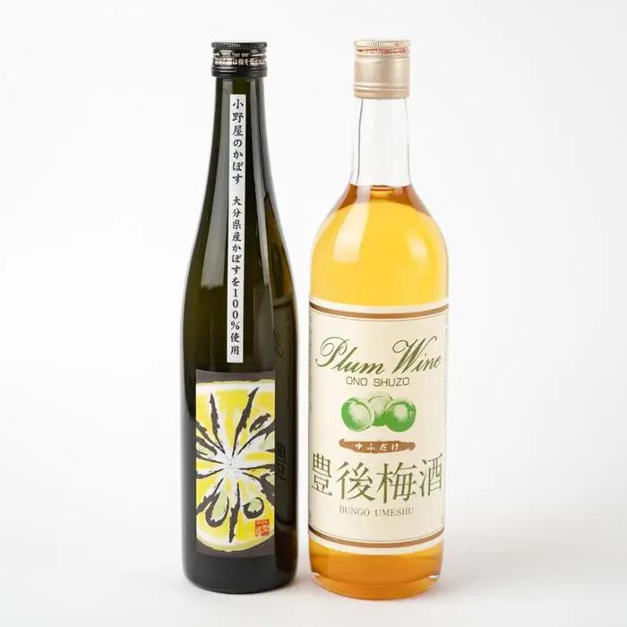 【小野酒造】果実酒 2種 計2本 飲み比べセット（小野屋のかぼす500ml・豊後梅酒720ml） | 果実酒