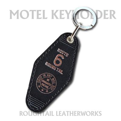ふるさと納税 ひたちなか市 ラフテール【栃木レザー製牛革使用　モーテルキーホルダー】ブラック×シルバー