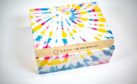 タイダイ染めオリジナルTシャツ作成キット　XLサイズ 5パターンから1つ選択可能　【自分探求、おひとり様キット】 ブロン×バイオレット×ベージュ