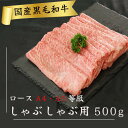 【ふるさと納税】 国産 黒毛和牛 阿波牛 ロース しゃぶしゃぶ 肉 500g 牛肉 赤身 ロース リブロース 肩ロース 赤身 A4 A5 等級 しゃぶしゃぶ すき焼き 鍋 料理