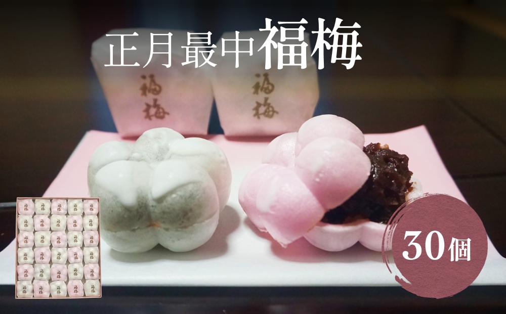 
            井上菓子舗の手作り最中 福梅 30個 富山県 氷見市 福梅 最中 和菓子 年末 正月 お菓子
          