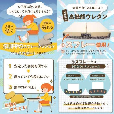 ふるさと納税 小牧市 座位保持クッションSUPPOスフレフリー学童用バックサポートセットS黄[215I04-02] |  | 01