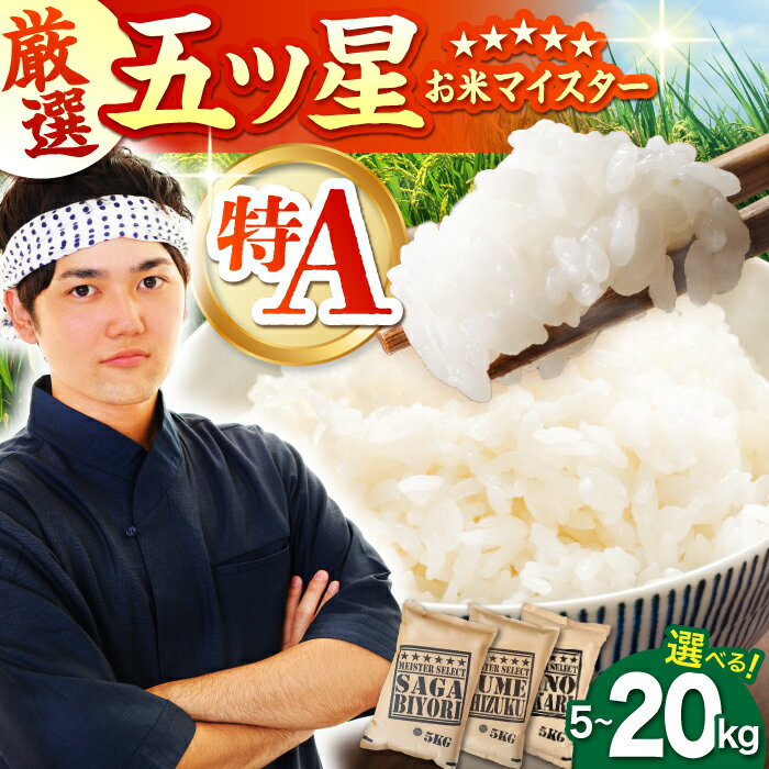 【ふるさと納税】 【選べる容量・品種】白米 ＜さがびより・夢しずく ＞ 5kg / 10kg / 20kg【大塚米穀店】 [HBL003] / 食品 米 白米 コメ 精米 お米 こめ 特A 特A米 特A評価 佐賀 送料無料 令和6年産 令和7年産