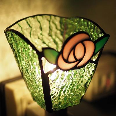 ふるさと納税 大村市 おやすみランプ【バラ　ピンク】5W電球付き |  | 02