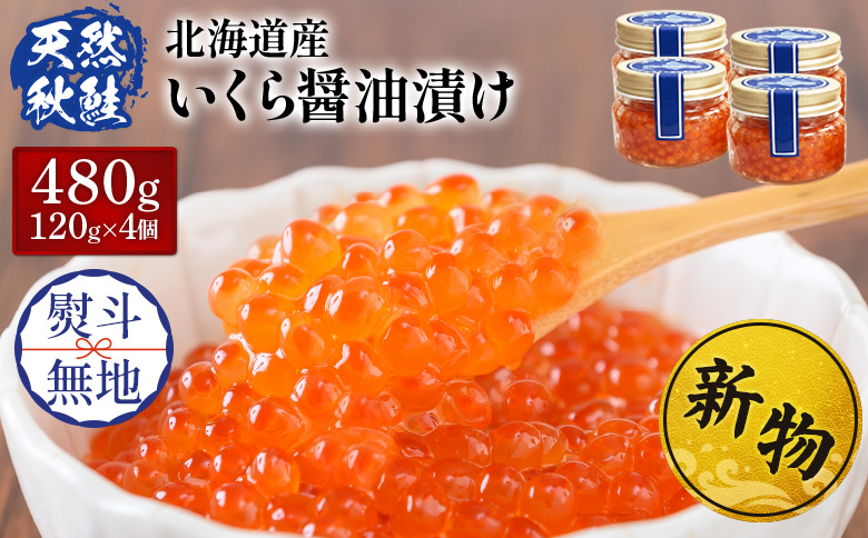 【贈答用：熨斗対応】北海道産いくら醤油漬け120g×4 | 北海道産いくら イクラ 小分け 食べ切り 秋鮭いくら いくら醤油漬 イクラ醤油漬 北海道産秋鮭いくら 天然秋鮭 天然鮭卵 鮭卵 魚卵 北海道産秋鮭いくら醤油漬 冷凍 海鮮 海鮮丼 いくら丼 寿司 寿司ネタ 手巻き寿司 ちらし寿司 プチプチ食感 濃厚 おせち 年末年始 北海道日本海 北海道産いくら醤油漬 卸直送 お取り寄せ マリナシーフーズ 北海道 羽幌町 羽幌【37028DA0101】
