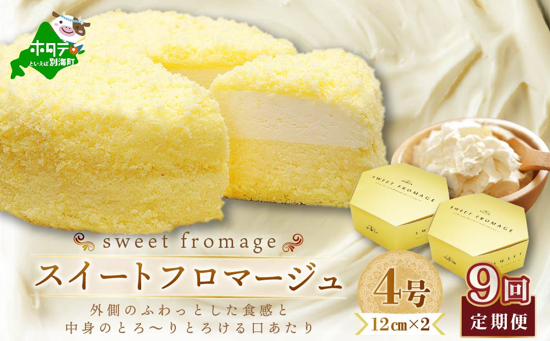 
【毎月定期便】二層のチーズケーキスイート・フロマージュ 12cm×2台×9ヵ月定期便【be051-0991-100-9】 ( ふるさと納税 スイーツ ふるさと納税 チーズケーキ ふるさと納税 ケーキ おかし お菓子 定期便 9ヵ月 9ヶ月 9か月 9回)
