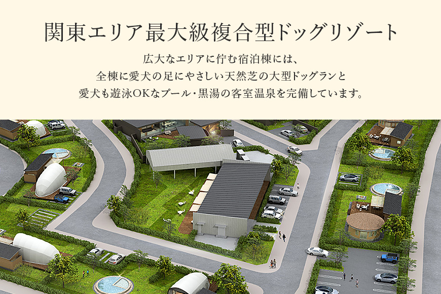 グランデ プライベート ドッグリゾート常陸宿泊券 5,000円×10枚（平日限定） 愛犬 ペットOK ドッグラン プール 温泉 サウナ ホテル チケット 宿泊 旅行 宿泊券 旅行券 72-C