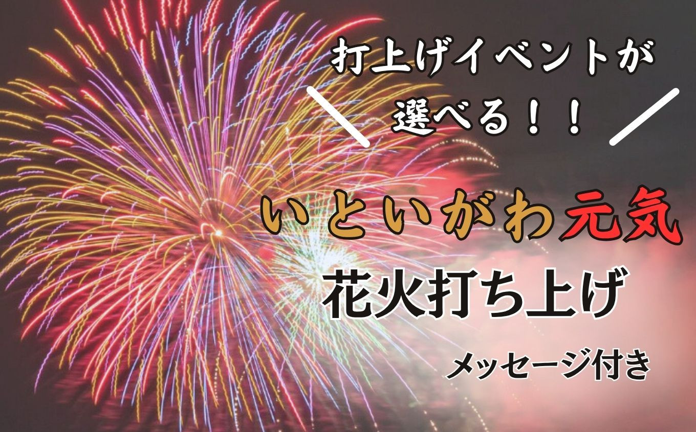 
            【打上げイベントが選べる！】記念花火 メッセージ付き 打ち揚げ【全国ライブ配信 新潟県 糸魚川市 2025年 期間限定 ふるさと納税 いといがわ 花火 Instagram インスタ 八川屋商店】
          