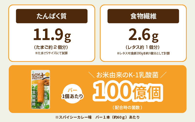 SOY PROTEIN＋ ソイプロテインプラス バータイプ 16個 / スパイシーカレー