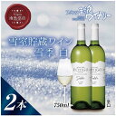 【ふるさと納税】雪室貯蔵ワイン 雪季 せっき 白 750ml 2本セット アグリコア 越後ワイナリー シャルドネ57％ セーベル43％ 辛口 アルコール12% 国産ワイン 魚沼ワイン 送料無料 新潟県 南魚沼市 | お酒 さけ 人気 おすすめ 送料無料 ギフト