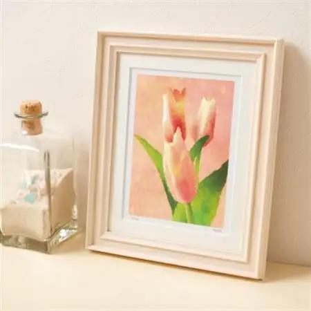 イラスト作家「菜生」アートフレーム〈チューリップB〉花【1675709】