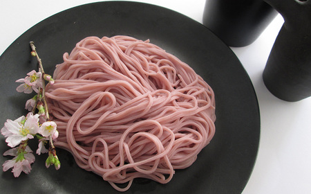 期間限定 出石そば 桜香る 桜そば 半なま つゆ付き 12人前（3セット） 田中屋食品 受賞歴多数 国内製造 蕎麦 ソバ 麺類 伝統 但馬 豊岡 【桜の爽やかな香りが口いっぱいに広がります。】 ST-