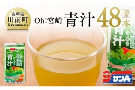 『Oh！宮崎　青汁』125ml×48本セット【野菜飲料 健康飲料 ケール 緑黄色野菜 健康 美容】