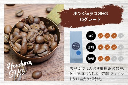 【中挽き】（ブレンド3+ホンジュラス2）挽き立てコーヒー豆 750gセット 【hgo001-b-06】