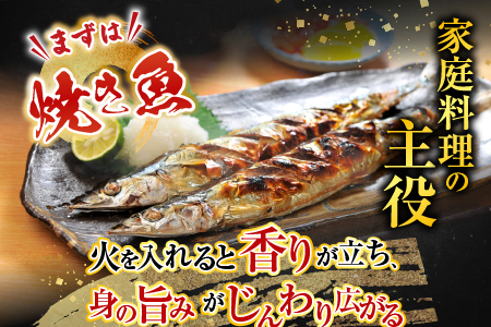 冷凍生さんま5尾×5P、ほたて貝柱200g×2P C-36038