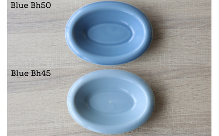 有田焼 with glaze Oval Bowl Mサイズ ブルー2色セット オーバル お皿 サラダ皿 スープ皿 ボウル 楕円 食器 水色 山忠 35000円 3.5万円 ed006