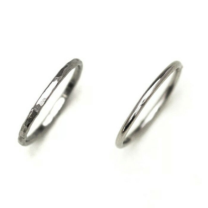 【ふるさと納税】プラチナリング｜Pt900｜鎚目｜ラウンド｜リング幅約1.4mm｜Pt900-10MR-R14-H｜Pt900-10MR-R14-S｜株式会社三雄工芸