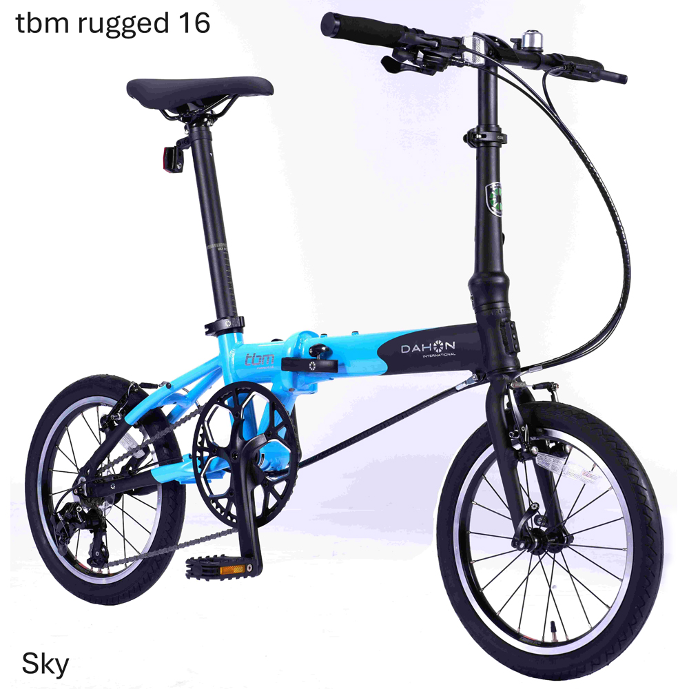 DAHON 折りたたみ自転車 tbm rugged【Sky スカイ】16インチ 3段変速 Vブレーキ　武田産業│ダホン フォールディングバイク 軽量 フォールディングバイク 通勤 通学人気返礼品_イメ
