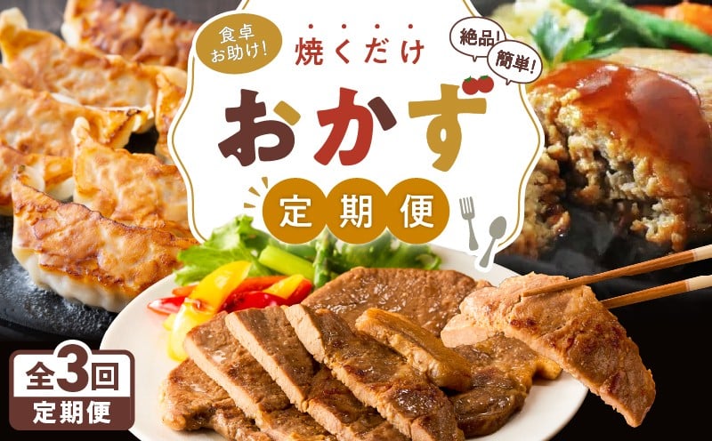 
            【期間限定 GCF限定お礼の品】【全3回定期便】食卓お助け！焼くだけ簡単絶品おかず　KN000-T04
          